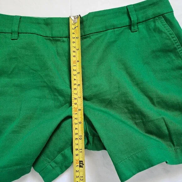 J. Crew 5 Inch Green Cotton Short Size 12 NWOT - Picture 6 of 7